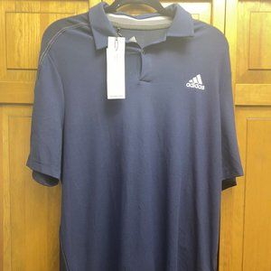 Adidas Sport Aero Golf Polo Shirt Tee Size Medium M Navy Blue - New With Tags